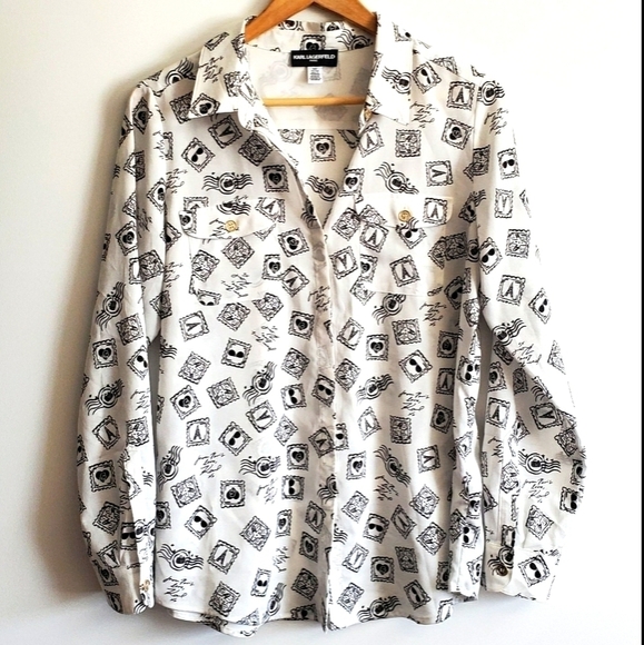 Karl Lagerfeld blouse - Picture 1 of 3